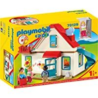 PLAYMOBIL 1.2.3 Casa- con Timbre Real y Efecto de Sonido- A partir de 18 Meses (70129)